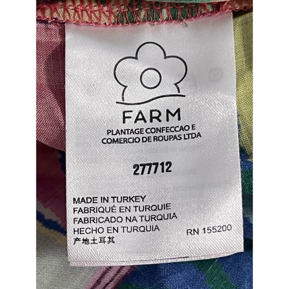 FARM Rio Swimsuit Cover Up With Tassels Poncho SZ M-L NWOT - Picture 9 of 12